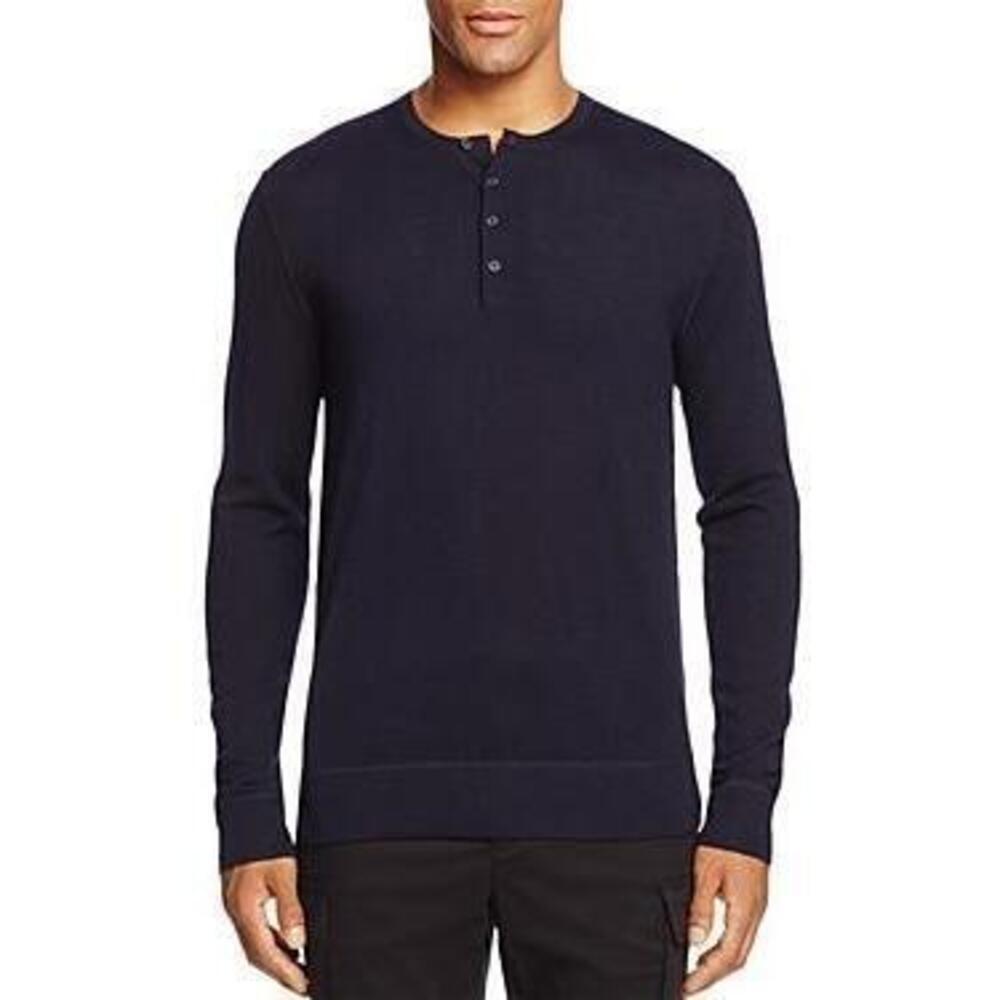 The Men's Store Navy Merino Wool Henley XL NWT